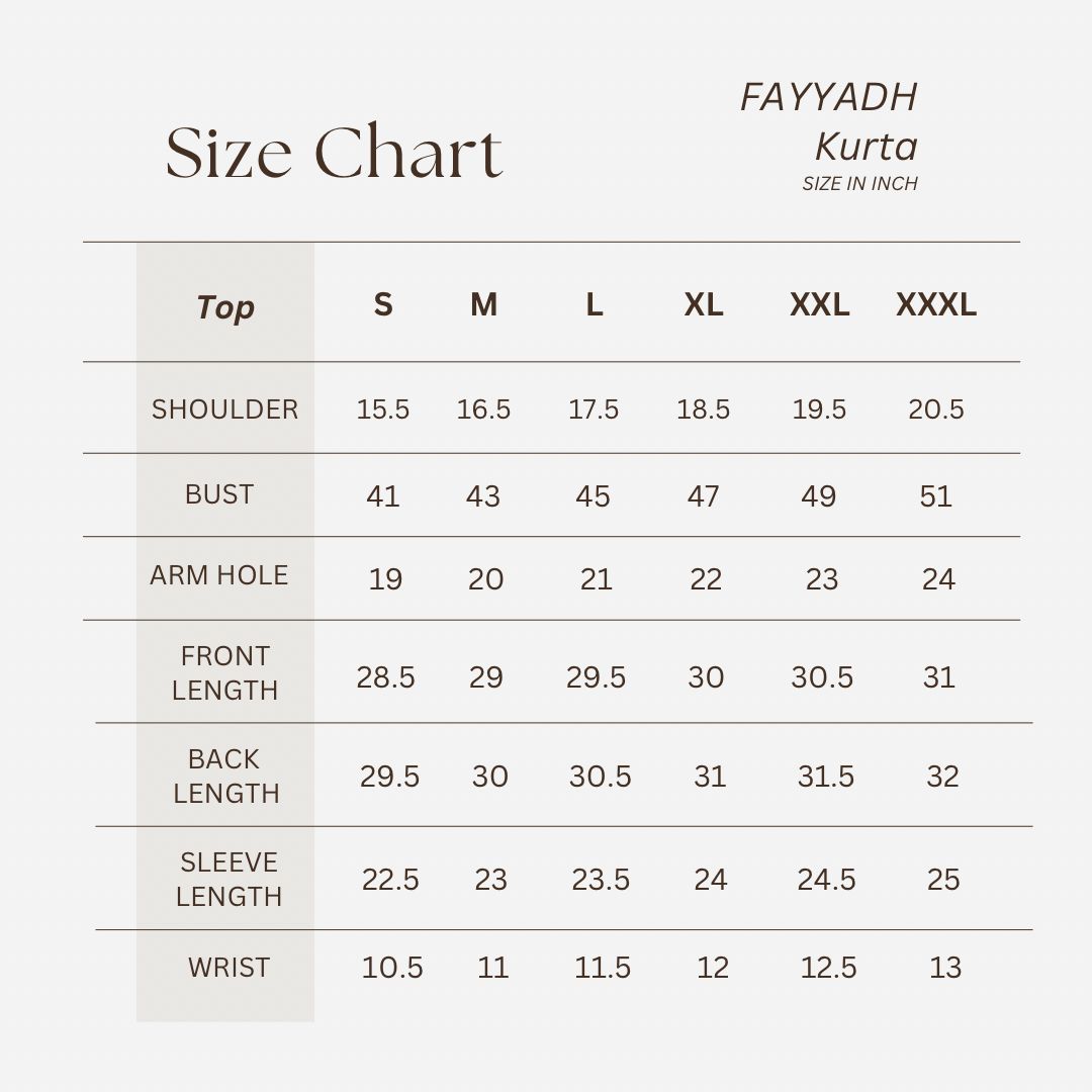 FAYYADH KURTA (TOP ONLY)