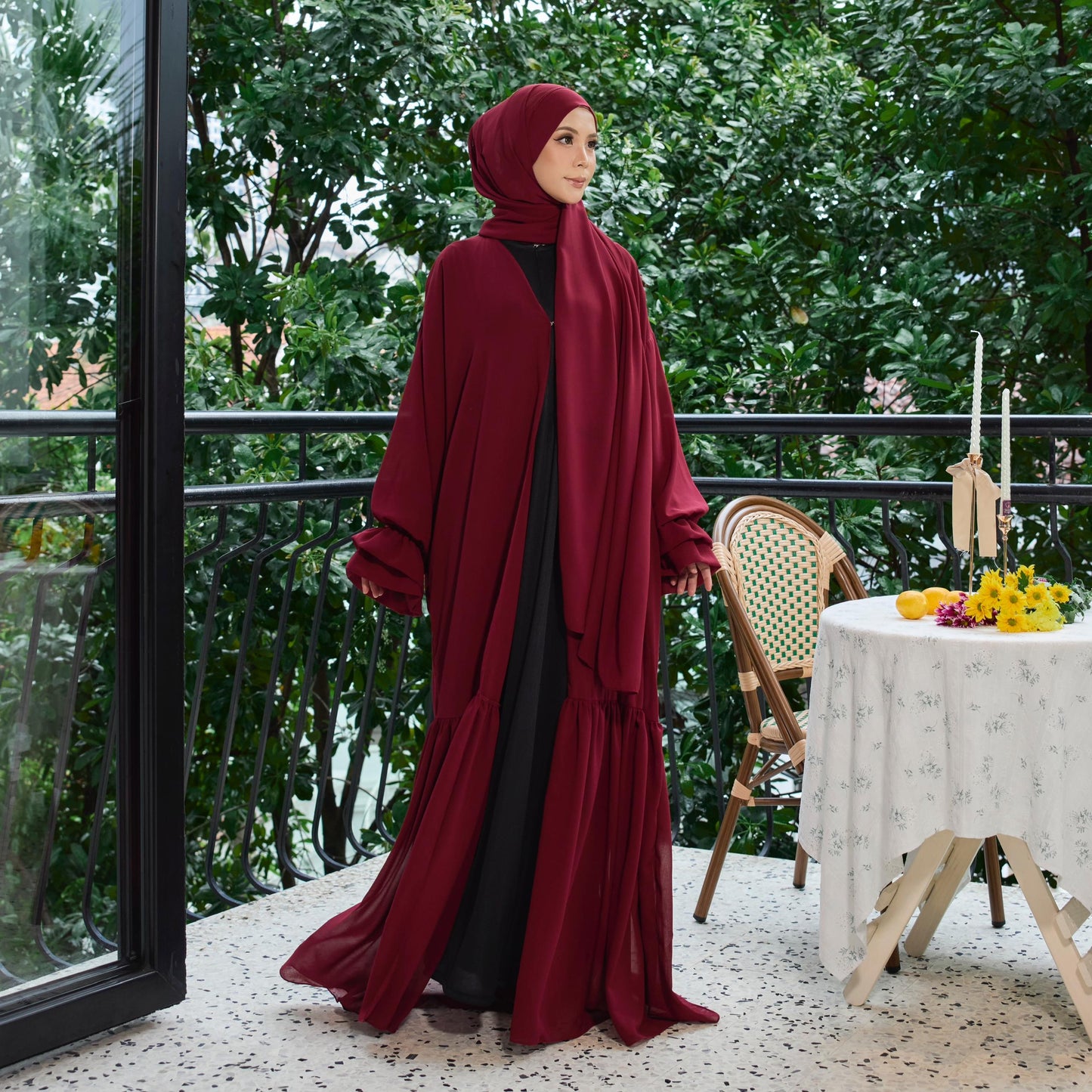 BALQIS ABAYA (Outerwear Only Sets with Shawl)