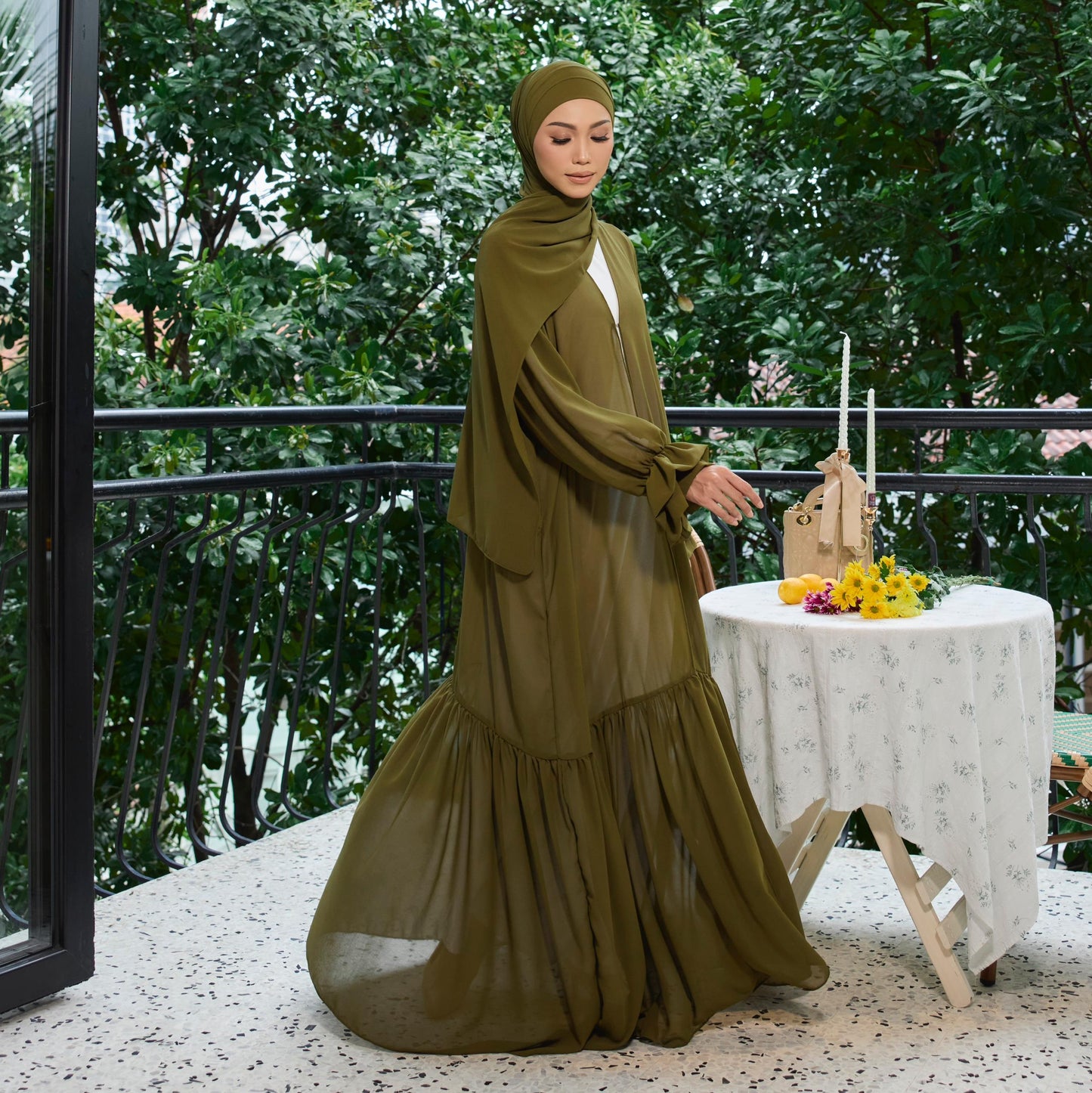 BALQIS ABAYA (Outerwear Only Sets with Shawl)