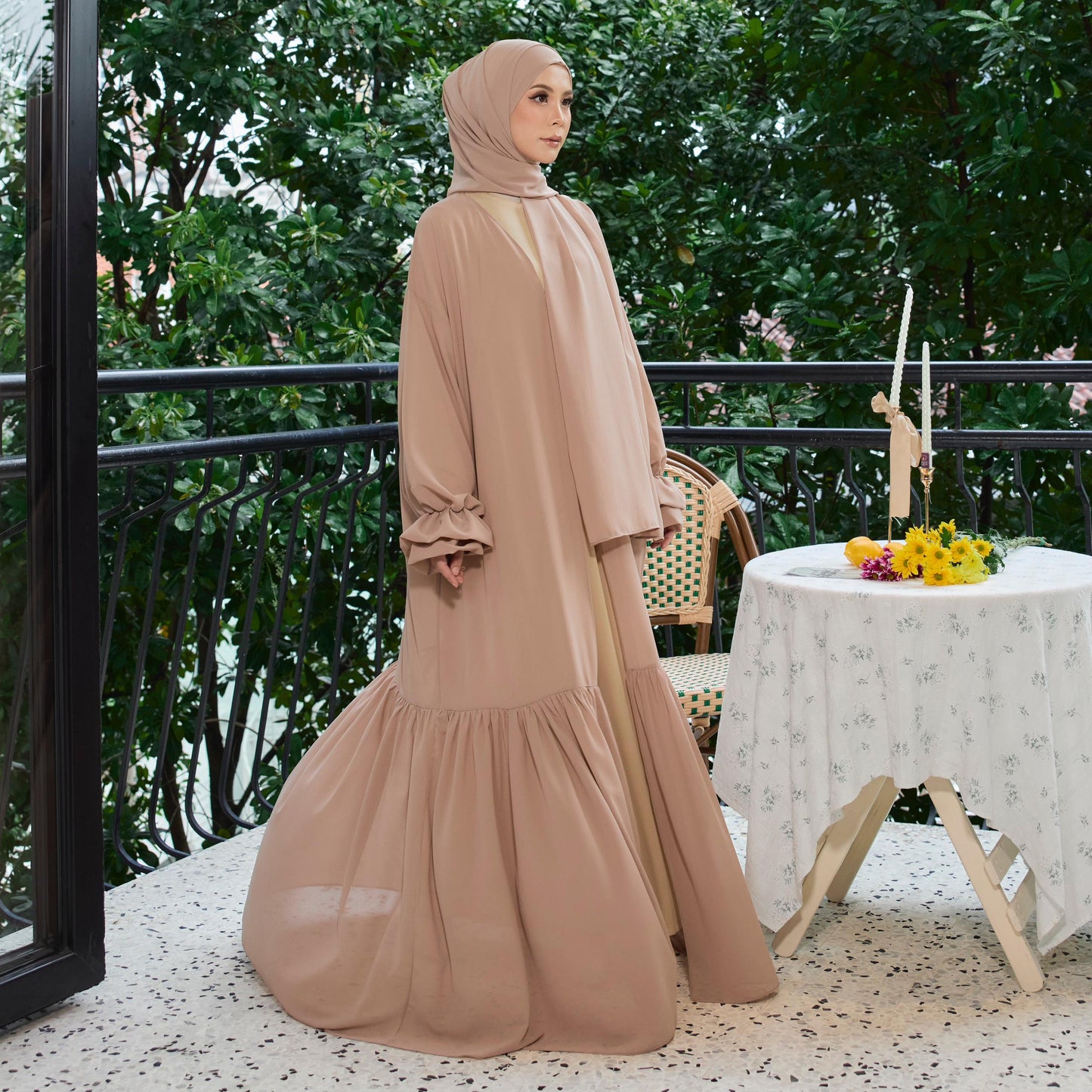 BALQIS ABAYA (Outerwear Only Sets with Shawl)