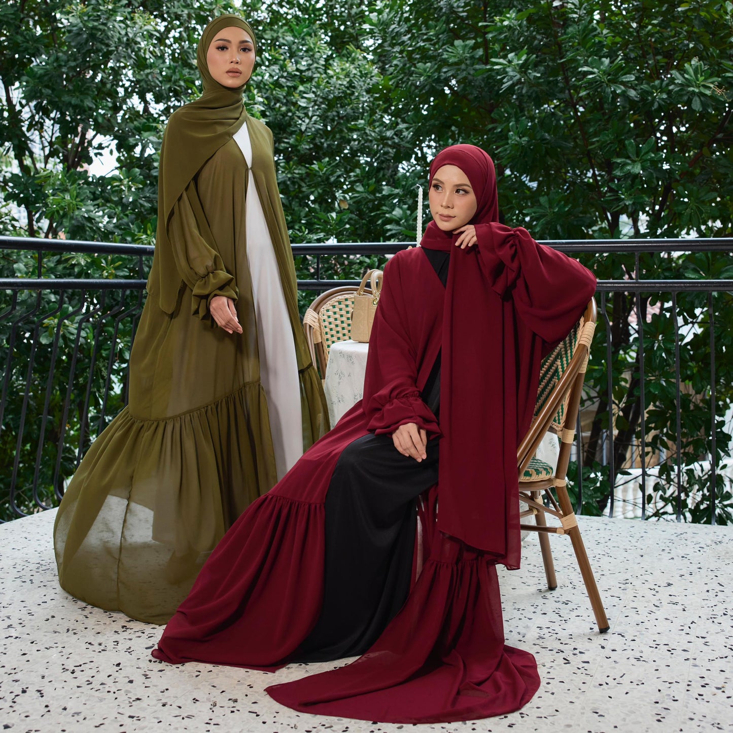 BALQIS ABAYA (Outerwear Only Sets with Shawl)